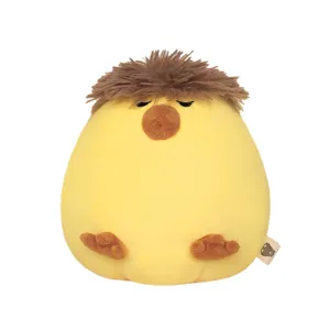 Jolie peluche douce jaune avec veilleuse LED comme compagnon de chevet cadeau pour les filles