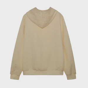 Damen casual solid color fashion jacquard knit hoodie long sleeve hooded sweatshirt top