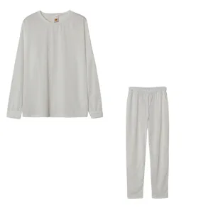 Women Solid Color Long Sleeve Top And Trousers Loose Casual Lounge Set Daily Wear
