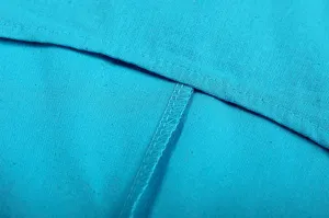 Close up detail van casual katoen linnen stof met fijne stiksels en mooie textuur.