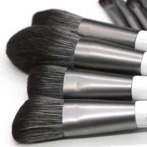 Professional Marble Pattern Makeup Brush Set Ink Texture Tapered Handle Cosmetic Tools Soft Squirrel Hair Powder Eyeshadow Foundation Brushes For Women