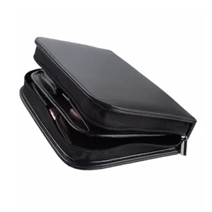 Schwarze Pinsel Tasche professionelle Kosmetik Werkzeug Beutel tragbare Reißverschluss Tasche