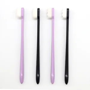 Conjunto de cepillo de dientes nano ultra suave, cepillos manuales de cerdas finas.