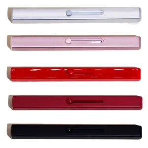 Portable retractable single-head lip brush lipstick brush for precise makeup application.