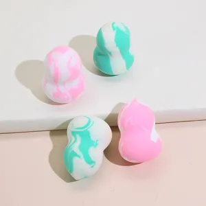 Niet-latex pompoen make-up spons set voor vlekkeloze blending, nat en droog gebruik.