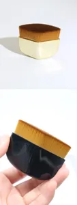 Seamless 55 foundation makeup brush petal design liquid cream tool detail view smooth finish.