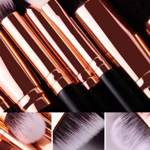 Professional Multi Functional Wool Eye Makeup Brush Set Wood Handle Aluminum Tube Portable Eyeshadow Blending Crease Eyeliner Brushes