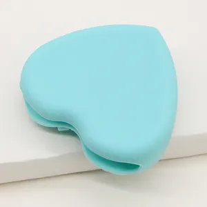 Silikon herzförmiger Make-up Pinsel Reiniger tragbares kosmetisches Waschpad für den Alltag
