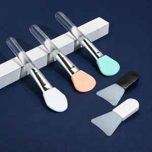 Silicone Gezichtsmasker Penseel Soft Mini Zachte Kop DIY Modder Applicator Tool Korte Steel Cosmetische Penseel Salon