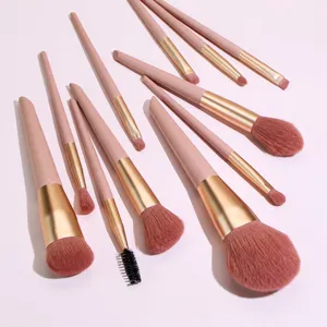 11tlg. Sakura Rosa Make-up Pinsel Set professionelle Kosmetikpinsel für Lidschatten Rouge