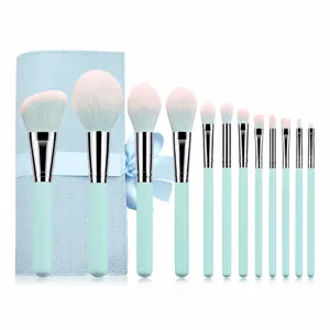 Professional Makeup Brush Set Wood Handle Synthetic Fiber Bristles For Face Eye Foundation Blush Multi Color Beauty Tools