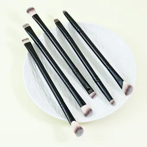 5-teiliges doppelseitiges Augen Make-up Pinsel Set, professionelle Lidschatten Pinsel.