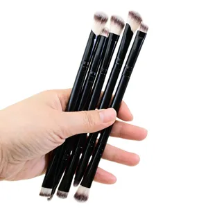 5 Stk. doppelseitige Pinsel Set für Lidschatten Verblendung, professionelle Kosmetik.