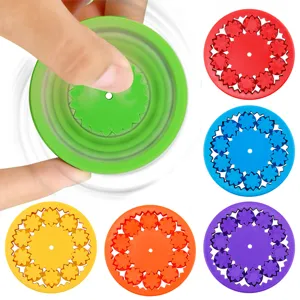 ABS Plastic Digital Fidget Spinner Desktop Stress Relief Toy Mechanical Gear Fingertip Spinning Top For Adults And Teens