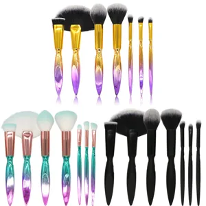 Professionelles Make-up Pinsel Kit Verlauf-Griff Kunstfaser Borsten Multifunktions Beauty Tools Für Gesicht Augen Kosmetik Geschenk