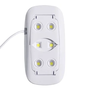 Mini lampada per unghie UV LED portatile per smalto gel, piccolo strumento per manicure.