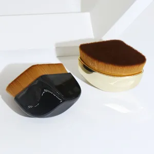 Professional petal foundation brush, No. 55 flat head makeup tool for liquid BB cream.