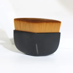 No. 55 foundation brush makeup tool, flat top brush with dense bristles for seamless liquid makeup.