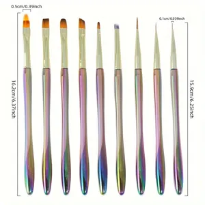 Professional Acrylic Nail Art Brushes Set Professional Liner Gel Drawing Painting Manicure Tool Kit For Salon And Home Use