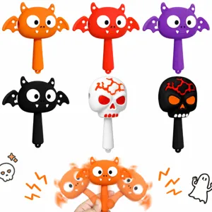 Halloween Siliconen Duivel Schedel Pierewiet Speelgoed Handheld Decompressie Fidget Speelgoed Nieuwigheid Feest Cadeau