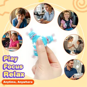 Niedliches Kaninchen Silikon Fidget Spinner Spielzeug zum Stressabbau und Fokus verbessern.