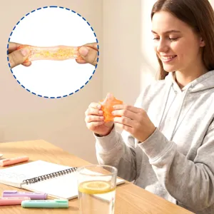 Star glitter stress ball sensory fidget toy slow rebound stretching toy for anxiety relief