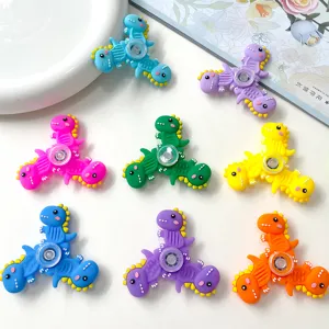 Fidget spinner dinosaure en silicone coloré jouet de décompression dessin animé cadeau