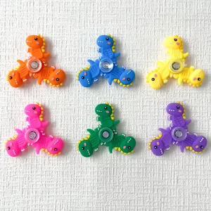 Spinner fidget dinosaure en silicone multicolore jouet de decompression dessin animé