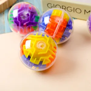 Bola laberinto 3D transparente juguete puzzle, juego de esfera rodante para niños y adultos.