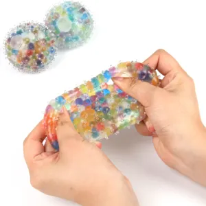Colorful TPR Water Bead Squeeze Ball Sensory Fidget Toy for Stress Relief and Anxiety