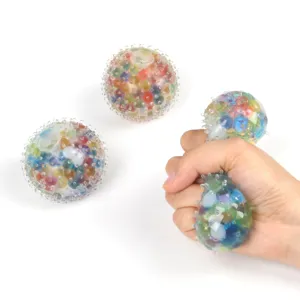 Colorful spiky squeeze stress relief ball toy sensory fidget toy for adults and kids.