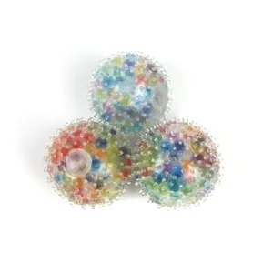 Colorful spiky sensory stress relief balls rainbow bead squeeze toys for fun and calm.