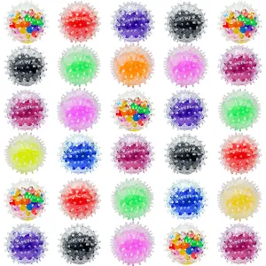 TPR Netz Quetschball Stressabbau Spielzeug bunte Wasserperlen Anti Stress Ball Variante
