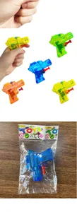 Mini water gun summer beach toy colorful transparent plastic outdoor pool party fun shooter