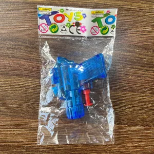 Summer mini water gun toy for beach outdoor fun blue plastic cute portable water toy for kids