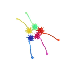 Colorful sticky meteor hammer toys stretchy novelty TPR toys set for party fun play.