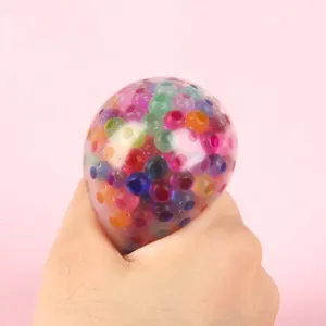 Bola antiestrés colorida, práctico juguete sensorial fidget suave ideal para la relajación.