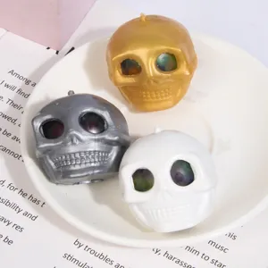 Giocattolo antistress teschio Halloween palla antistress novità divertente testa di scheletro