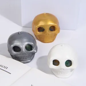 Giocattolo antistress teschio di Halloween giocattolo divertente sfogo con perline d'acqua.