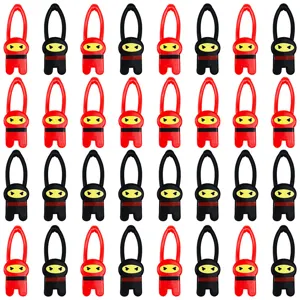 TPR Ninja Finger Slingshot Toy Elastic Cartoon Prank Launcher Vent Toys Fun Party Favors