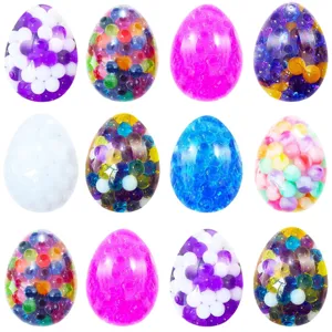 Huevo de Pascua antiestres juguete sensorial TPR pelota con cuentas para ninos y adultos top
