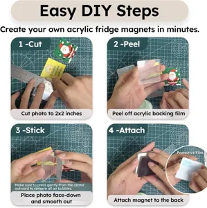 DIY Acryl Kuehlschrankmagnet Set Schritt fuer Schritt Anleitung Detailbild Basteln.