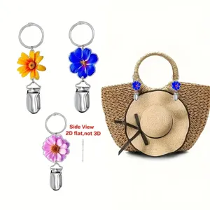 Tragbarer Blumen Hutclip fuer Reisetasche multifunktionaler Sonnenhut Halter Taschenanhaenger