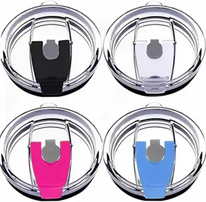 Couvercles de rechange transparents 20 oz en plastique avec curseur lot de 4 tasses