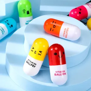 Suesse Kapsel Kugelschreiber kreative Neuheit Schreibwaren Cartoon bunte Buero Schule Stift