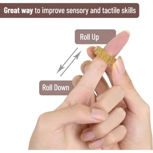 Metall sensorischer Zappelfingerring für Massage und Stressabbau, praktisches Spielzeug