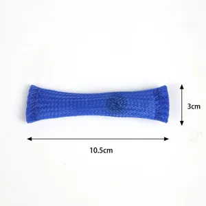 Blue mesh and marble fidget toy sensory stress relief squeeze toy for kids and adults