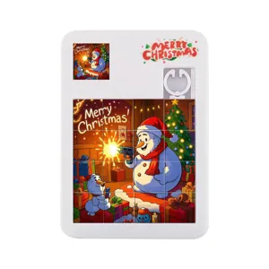 Juego de rompecabezas navideño 16 cuadrículas bloque deslizante juguete educativo muñeco