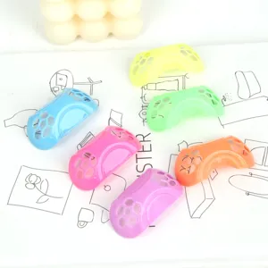 Juguetes huecos de plástico de malla colorida rompecabezas educativos creativos.