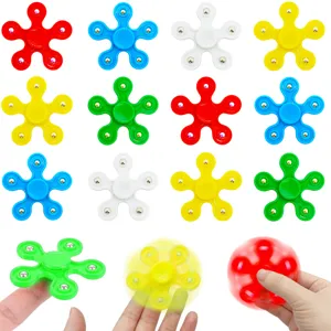Fidget Spinner 5 Bead Plum Blossom Plastic Stress Relief Hand Toy For Adult Office Desk Relaxation